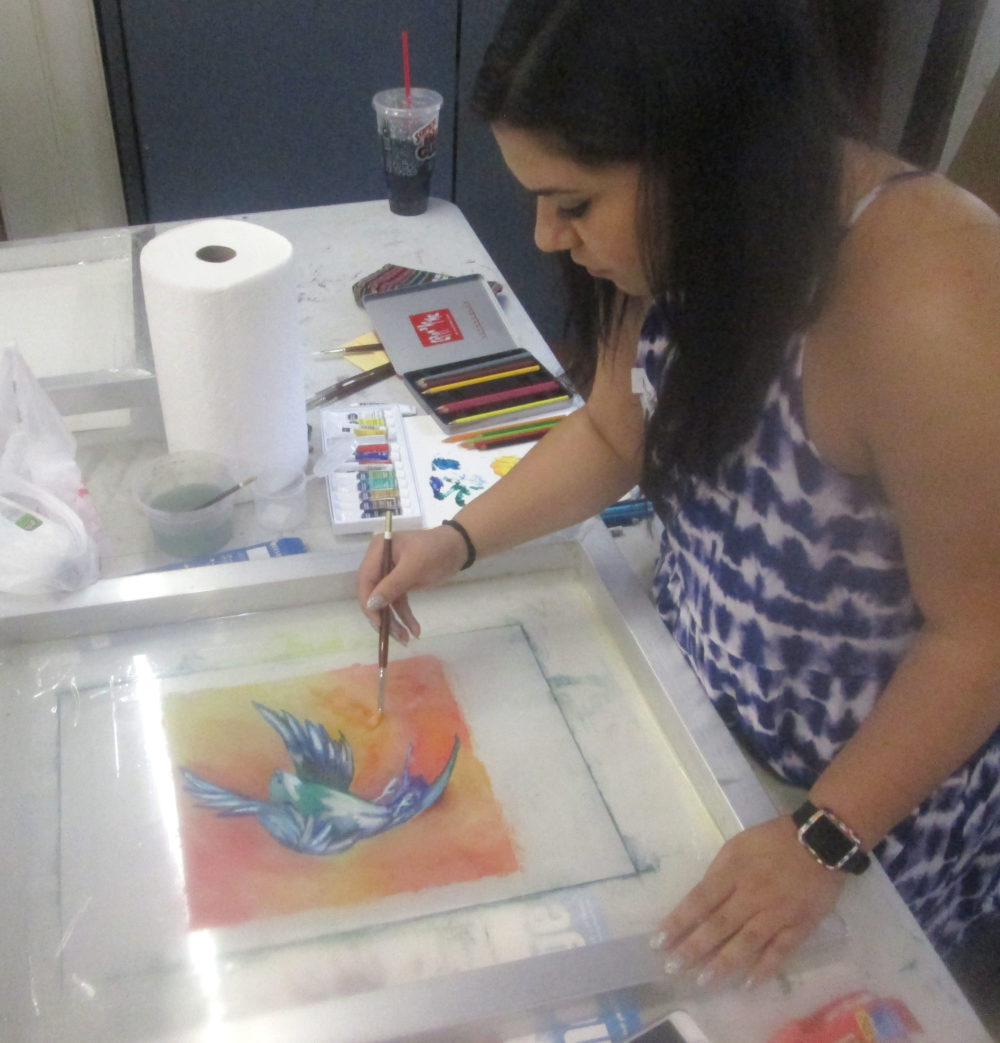 1000x1043 The Silkscreen Monotype With Water Based Media The Art Guild - What Is Silk Screen Painting