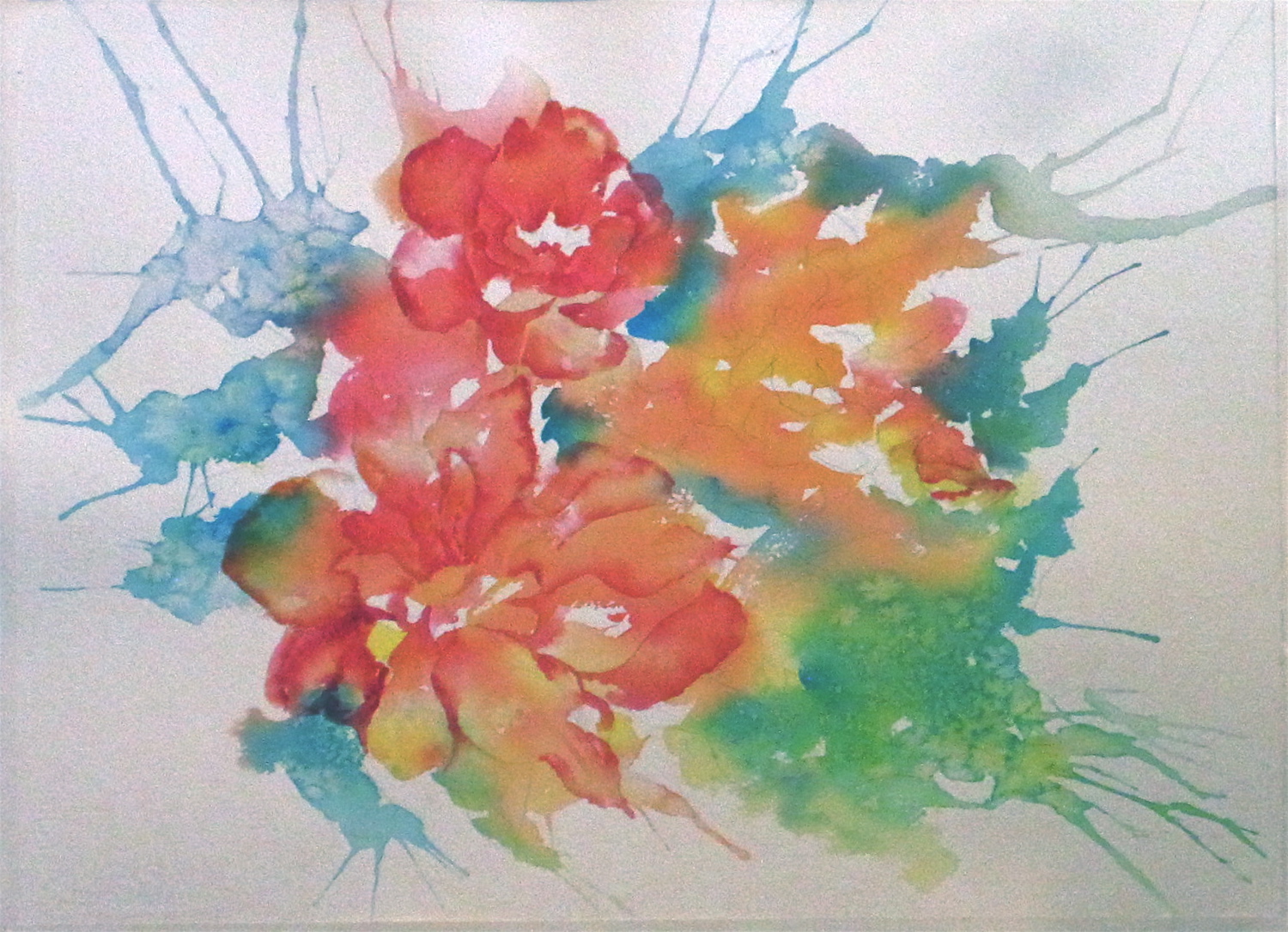 1500x1086 Negative Painting Goularte Art In Process - What Is Wet On Wet Painting