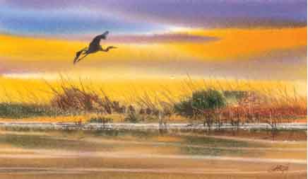 436x253 How To Watercolor Painting Techniques, Wet Into Wet Washes - What Is Wet On Wet Painting