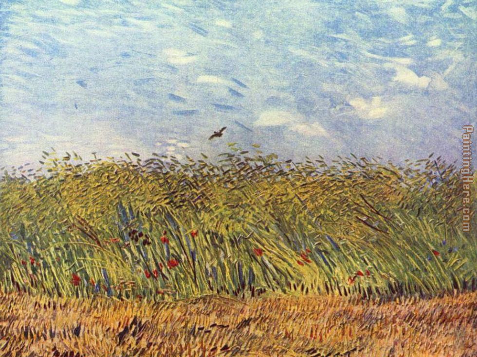 980x735 Vincent Van Gogh The Wheat Field With A Lark Painting Anysize 50 - Wheat Field Painting