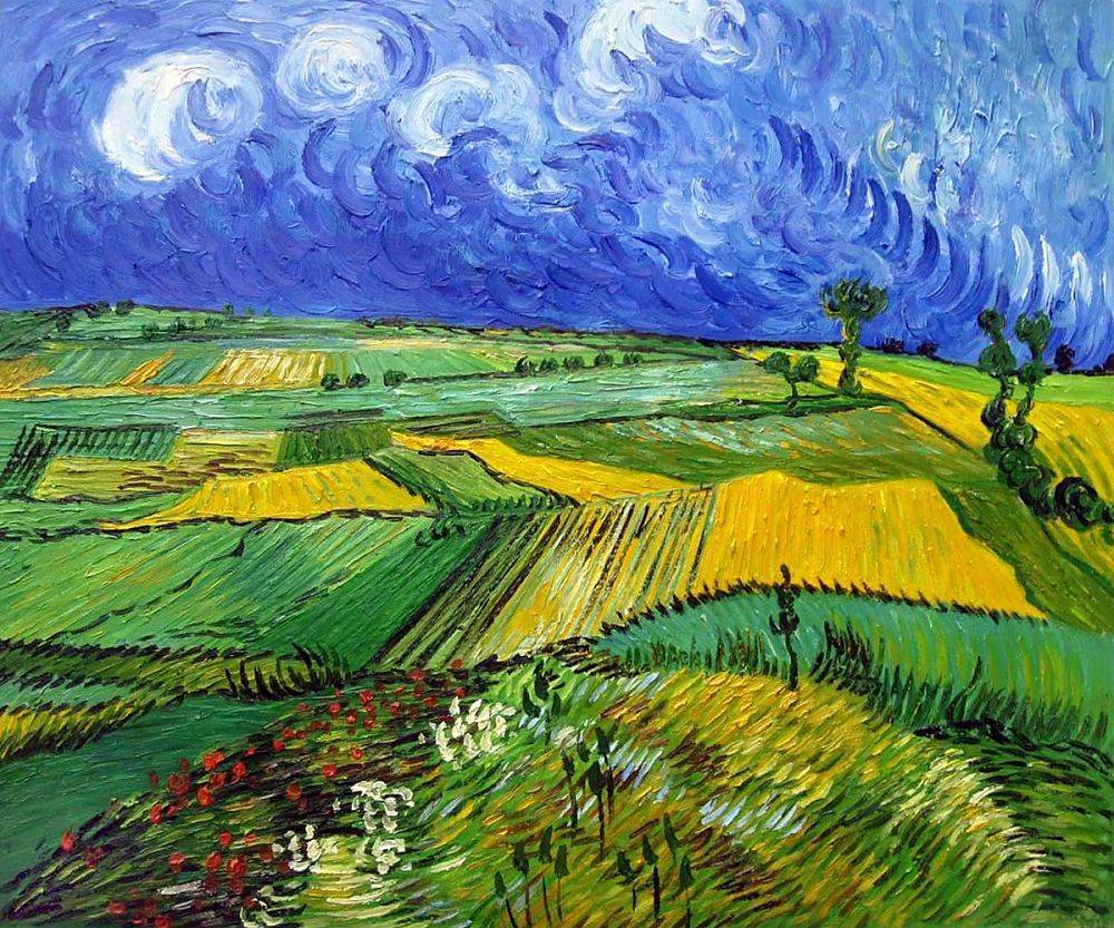 1000x833 Wheat Fields - Wheat Field Painting