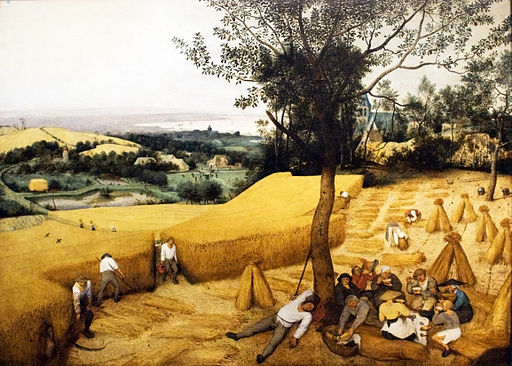 512x366 The Art Of The Landscape The Corn Harvest By Pieter Bruegel The Elder - Wheat Harvest Painting