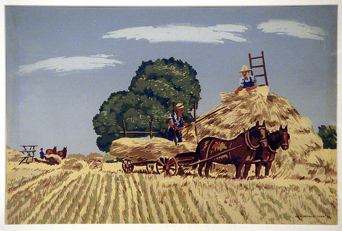 500x337 Wheat Harvest' By Max Arthur Cohn Museum Collections Up Close - Wheat Harvest Painting