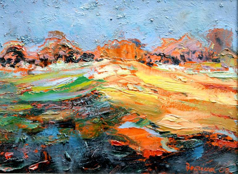 770x564 Saatchi Art Golden Wheat Painting By Bazina Branko - Wheat Painting