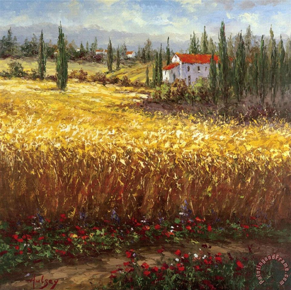 960x959 Hulsey Tuscan Wheat Painting - Wheat Painting