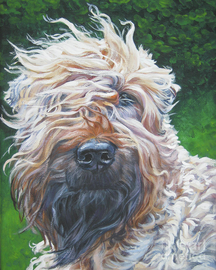 721x900 Soft Coated Wheaten Terrier Painting By Lee Ann Shepard - Wheaten Terrier Painting