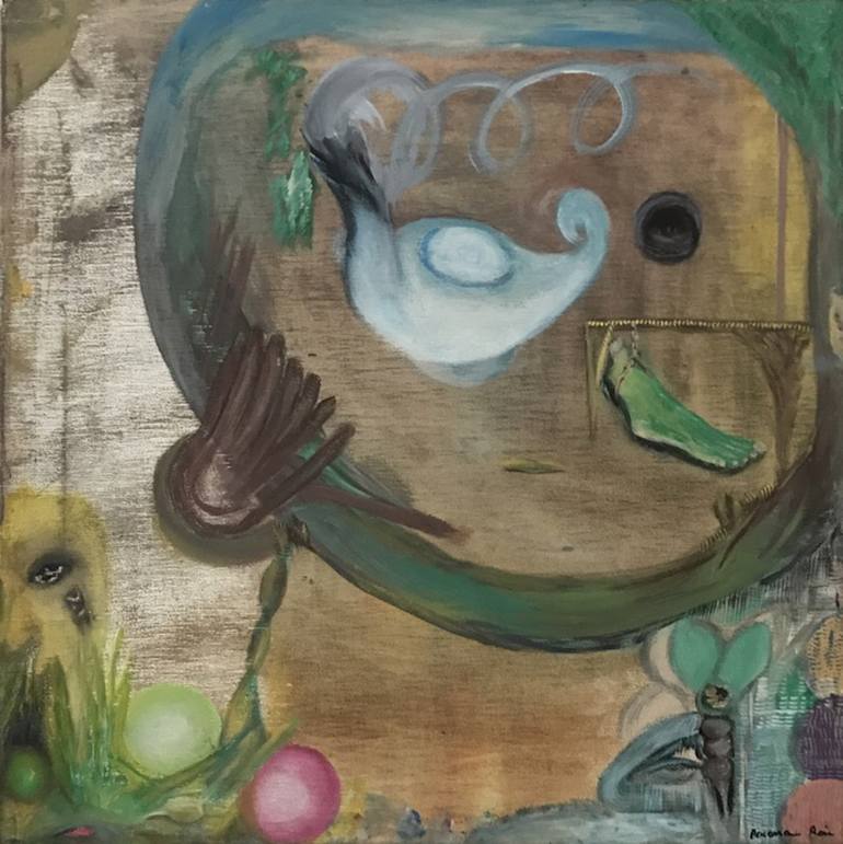 770x771 Saatchi Art Wheel Of Fortune Painting By Roxana Rai - Wheel Of Fortune Painting