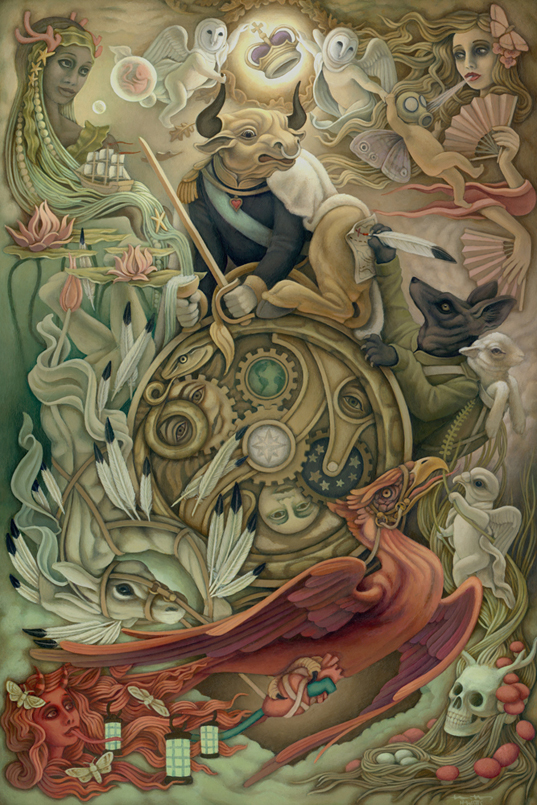 537x805 Wheel Of Fortune By Heather Watts By Stf Wooly - Wheel Of Fortune Painting