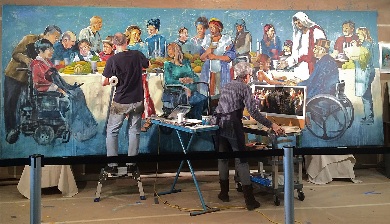 1300x747 Luke 14 Mural Revealed - Wheelchair Painting