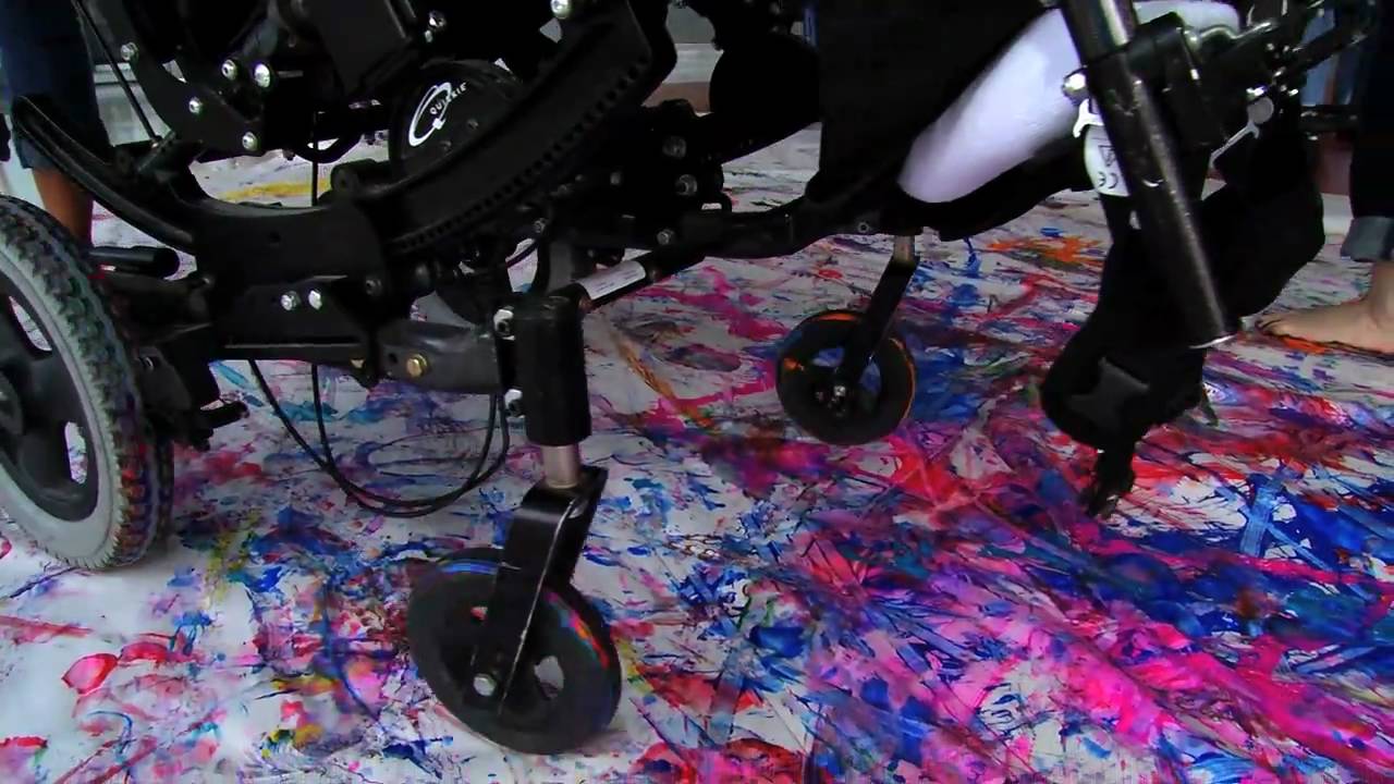 1280x720 Wheelchair Painting - Wheelchair Painting