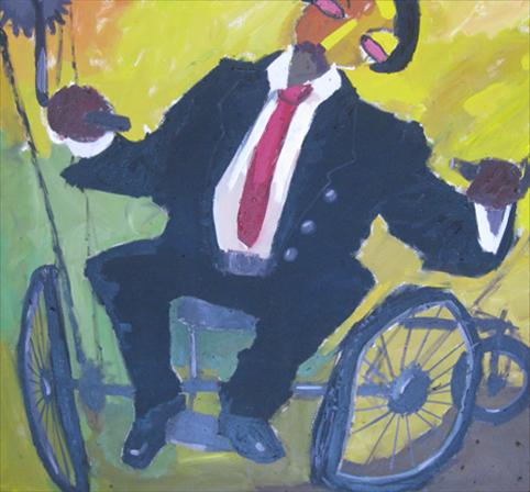 482x448 Zerihun Seyoum A Painter's Lens Of Ethiopia Project Inkblot - Wheelchair Painting