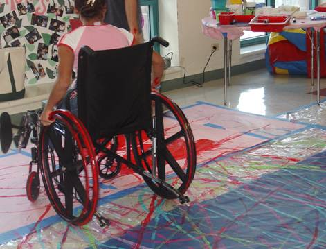 471x359 Full Spectrum Painting With Wheels!! - Wheelchair Painting