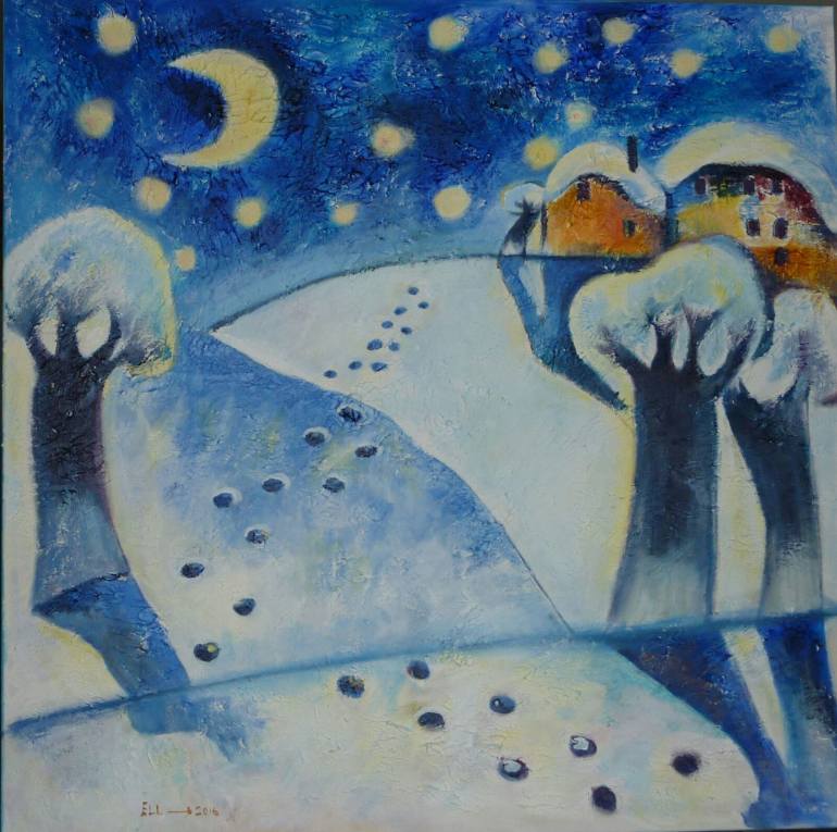 770x765 Saatchi Art Dreams Come True Painting By Elmira Herren Muzafarova - When Dreams Come True Painting