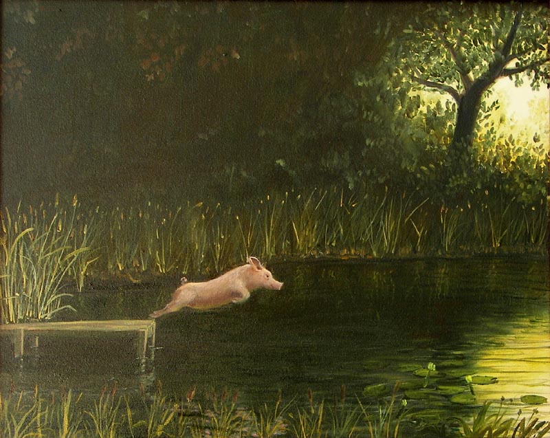 800x637 When Pigs Fly - When Pigs Fly Painting