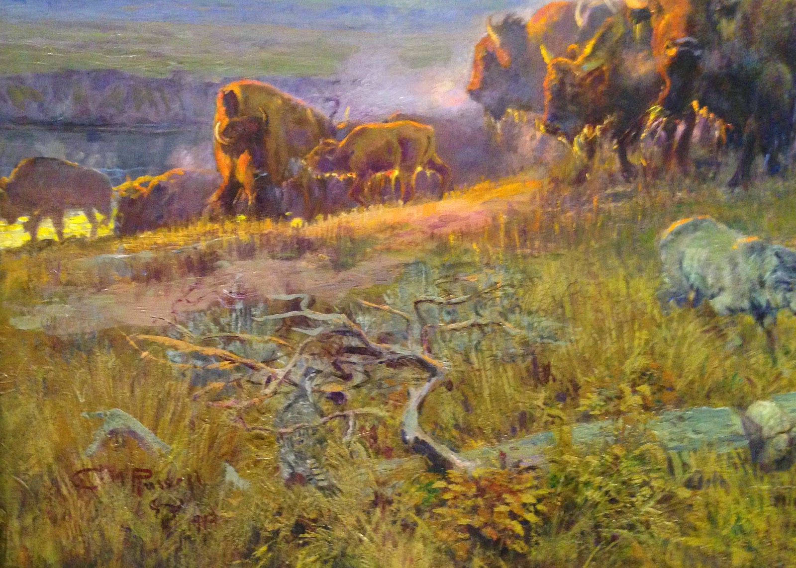 1600x1143 Prairie Ice When The Land Belonged To God - When The Land Belonged To God Painting