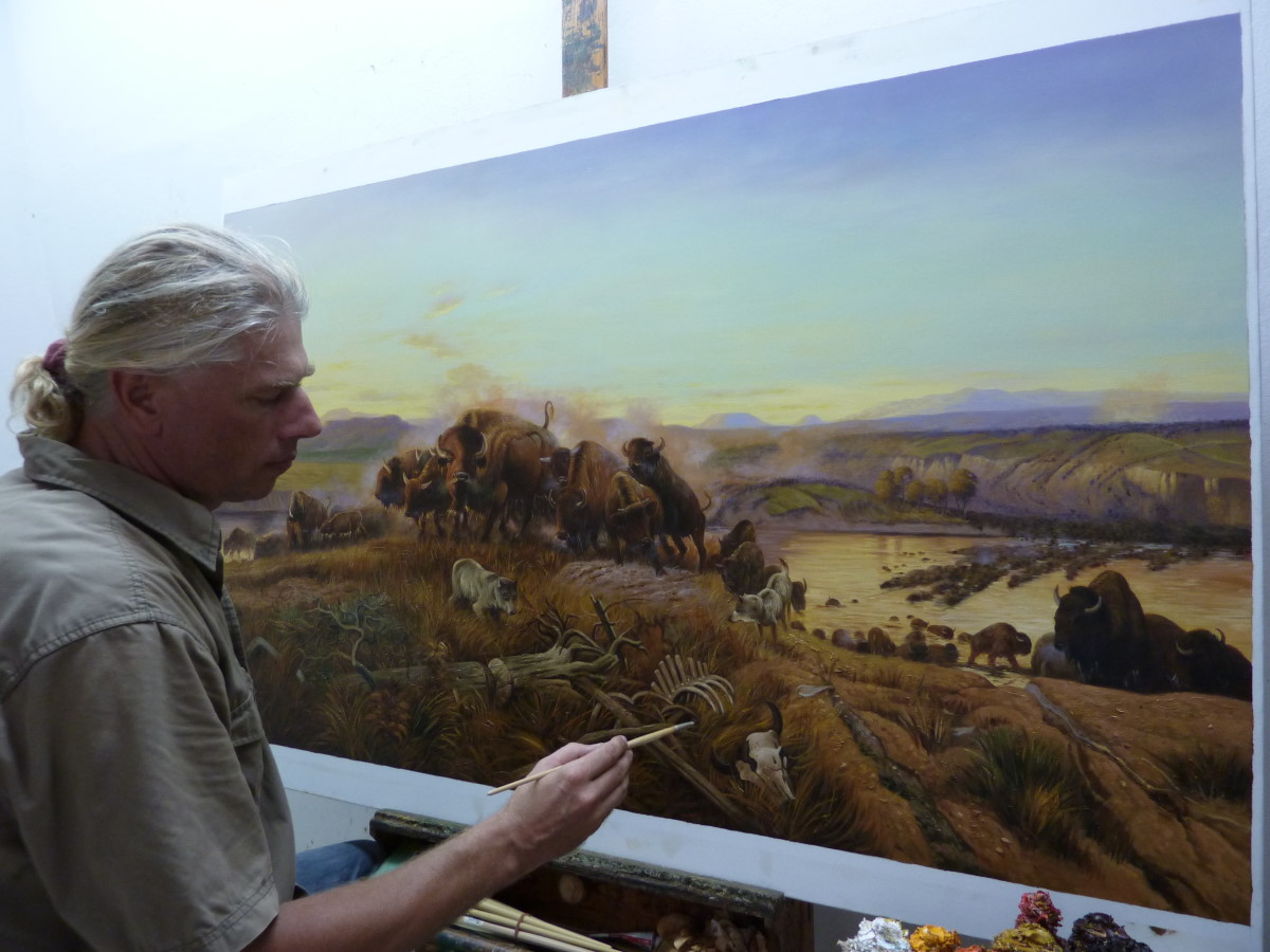 1200x900 Pet Portrait Painting - When The Land Belonged To God Painting