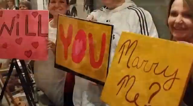 637x350 Canvas Worthy Proposal - When Will You Marry Me Painting