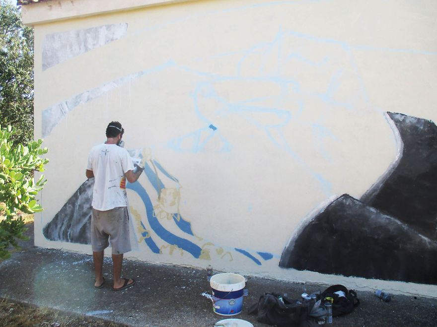 880x659 I Asked My Girlfriend To Marry Me By Painting This Wall Mural - When Will You Marry Me Painting