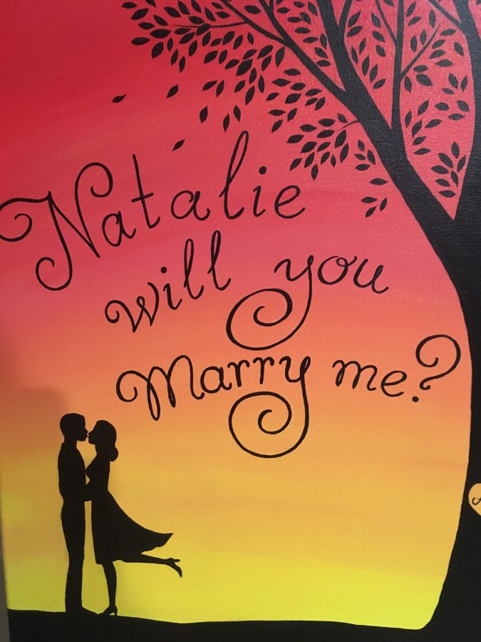 675x900 Natalie And Anthony's Proposal Story On How He Asked ) - When Will You Marry Me Painting
