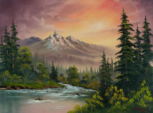 600x443 Bob Ross Paintings Mom And I Enjoy Watching His Show Everyday - Where Can I Buy A Bob Ross Painting