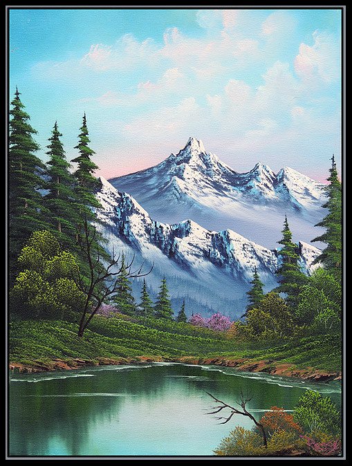 509x674 A Happy Little Bob Ross Painting Goes Up On Ebay The Daily Dot - Where Can I Buy A Bob Ross Painting