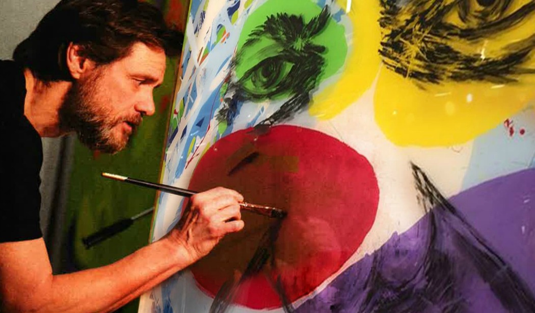 1050x615 Jim Carrey Is An Obsessed Painter And He's Selling His Work -...