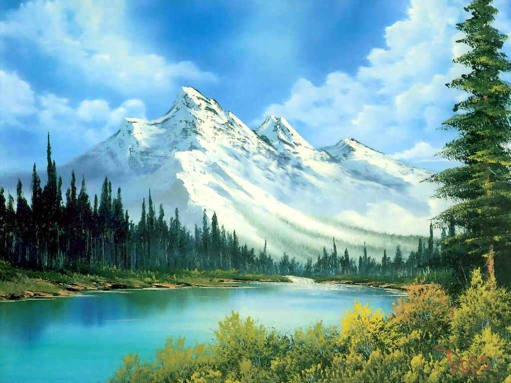 1024x768 Bob Ross Facts! Funny Quotes, Jokes, Images And Video - Where Can I Buy An Original Bob Ross Painting