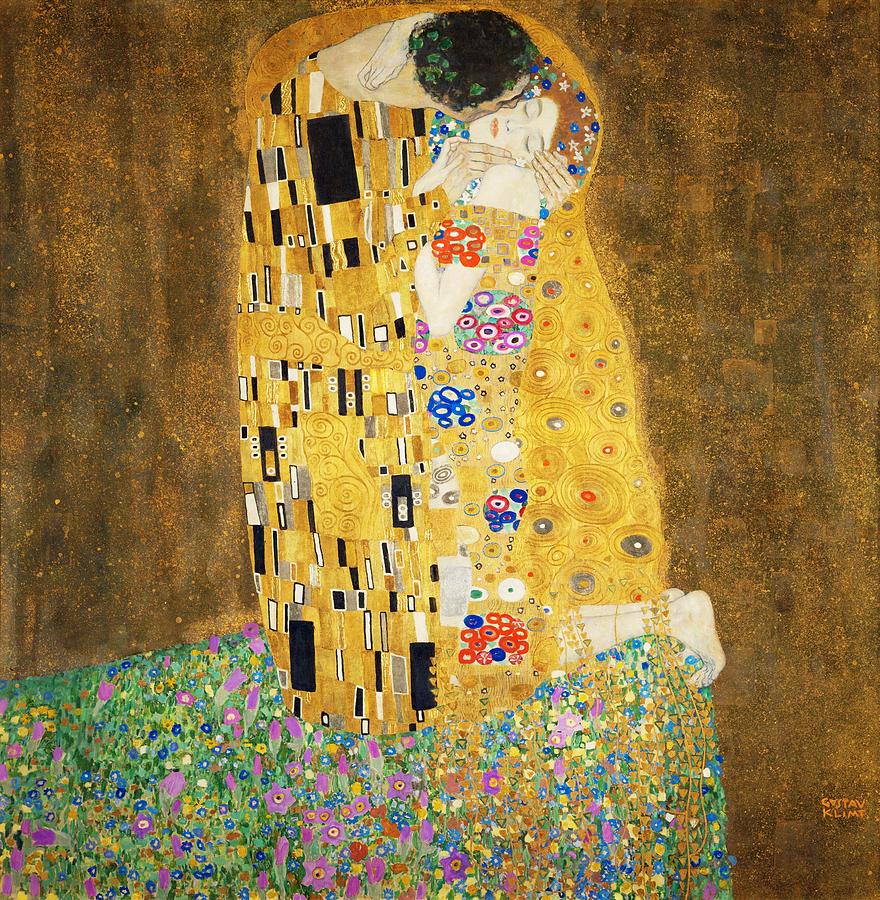 880x900 The Kiss Painting By Masterpieces Of Art Gallery - Where Is The Kiss Painting