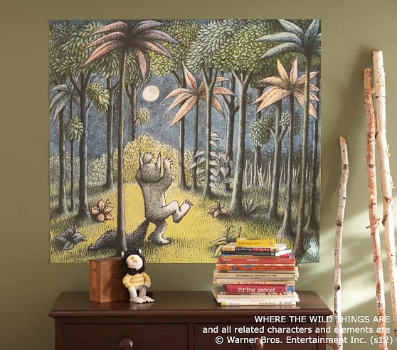 558x492 Where The Wild Things Are Mural Pottery Barn Kids - Where The Wild Things Are Painting