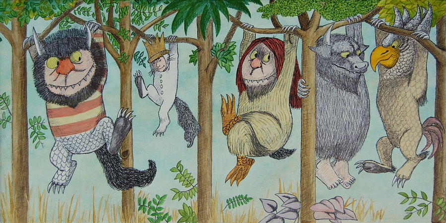 900x450 Where The Wild Things Are Painting By Mr Minor - Where The Wild Things Are Painting