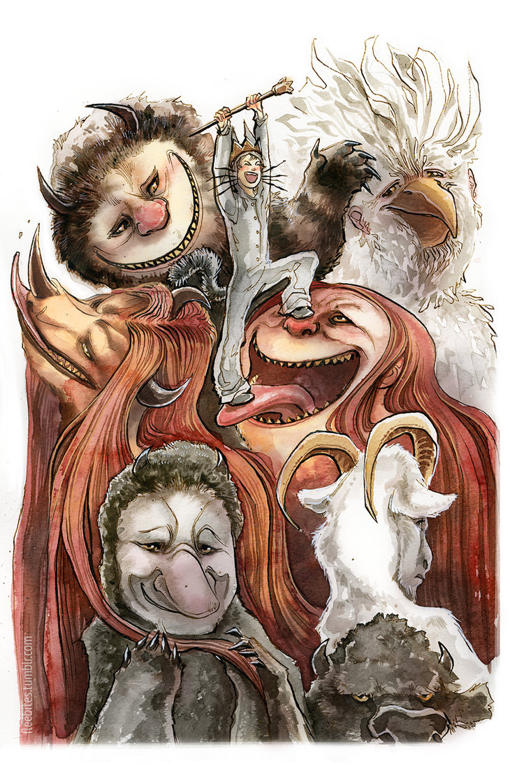730x1095 Where The Wild Things Are By Fleebites - Where The Wild Things Are Painting