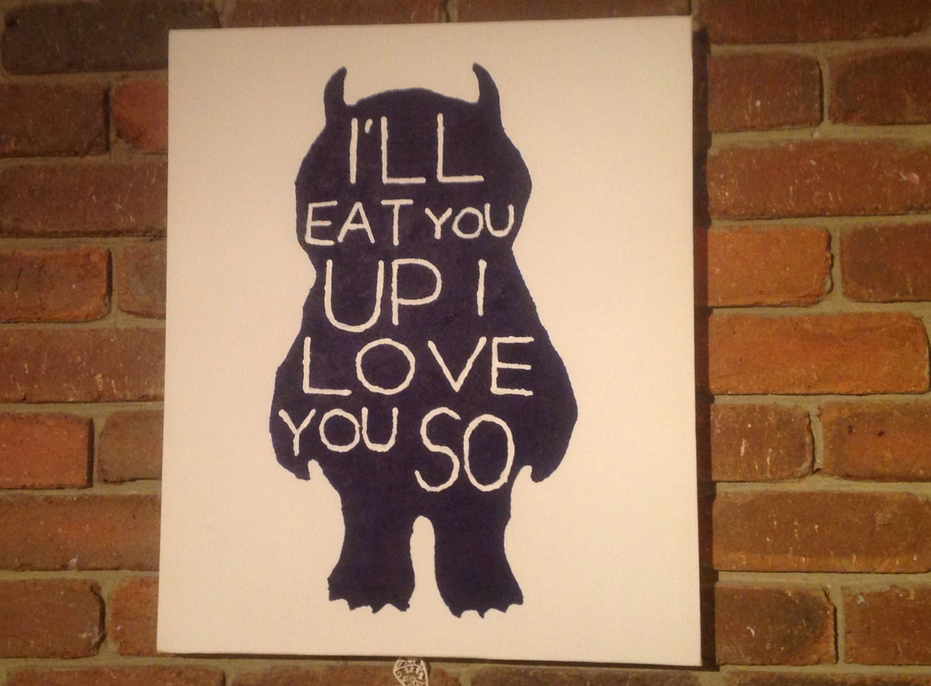 1828x1346 Where The Wild Things Are Quote. Canvas, Diy Stencil, Acrylic - Where The Wild Things Are Painting