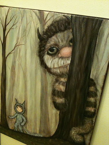 375x500 Wild Things Finishing Up A New Painting Tonight Inspired - Where The Wild Things Are Painting