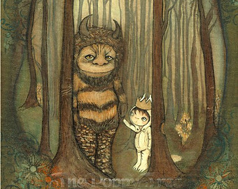 340x270 Wild Things Print Moishe Art Where The Wild Things Are - Where The Wild Things Are Painting