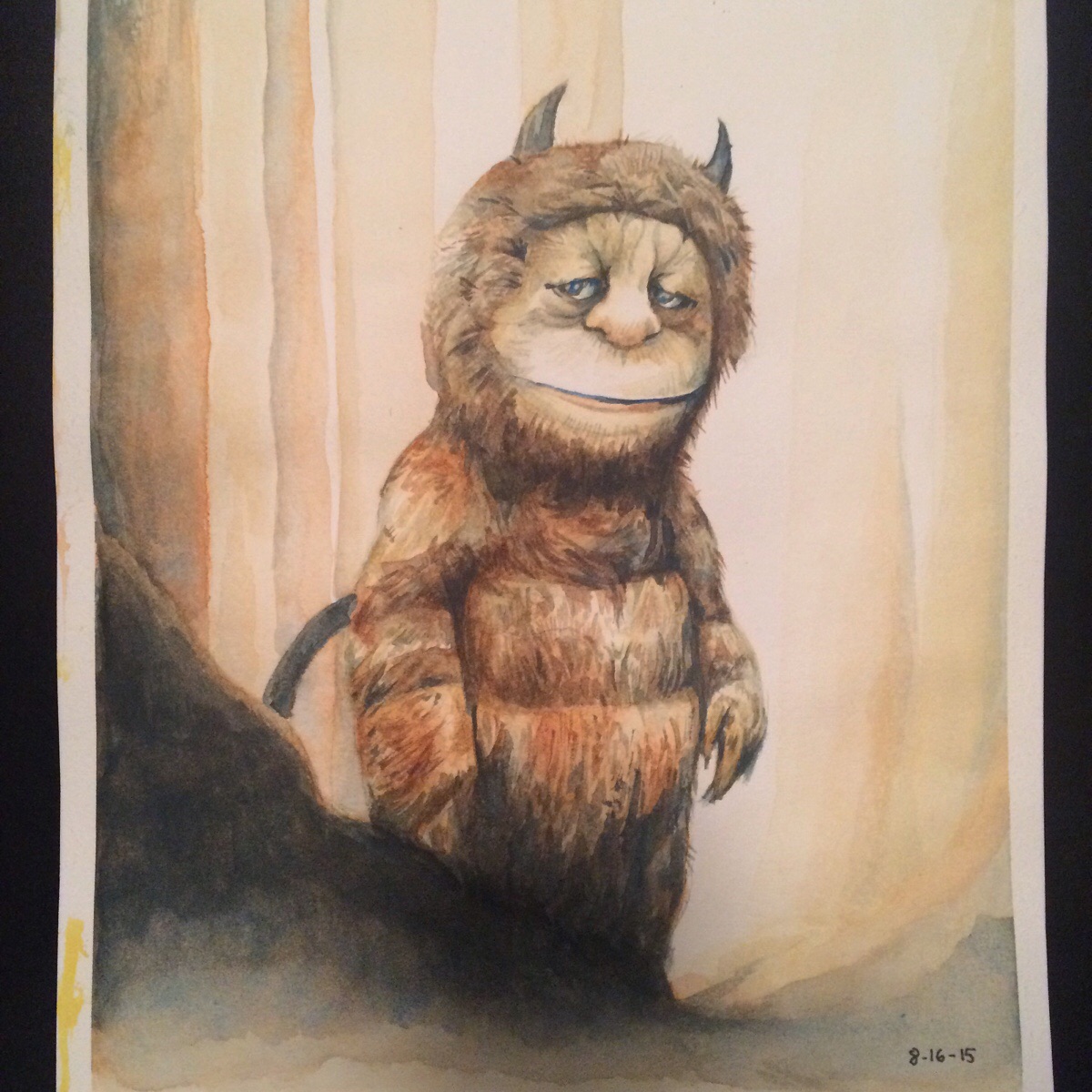 1200x1200 Where The Wild Things Are, Watercolor - Where The Wild Things Are Painting