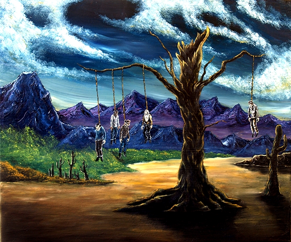 600x500 Evil Bob Ross Series On Behance - Where To Buy Bob Ross Painting