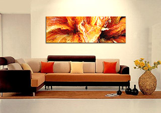 320x225 Custom Size Abstract Flower Art - Where To Buy Large Canvas For Painting