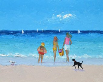 Whimsical Beach Painting At Paintingvalley Com Explore