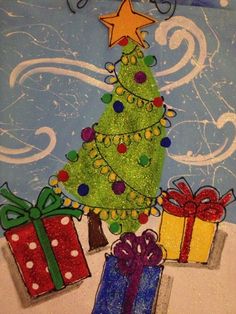 236x314 Whimsical Christmas Tree Acrylic On Canvas My Works - Whimsical Christmas Painting