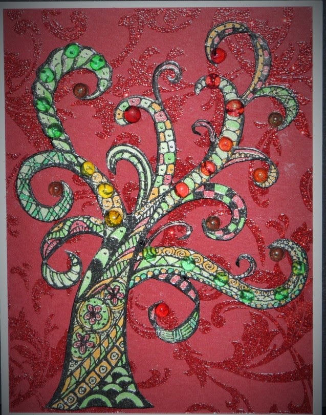 637x810 I Am Dreaming Of Castles A Merry Whimsical Christmas!!! - Whimsical Christmas Tree Painting