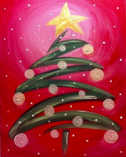 Whimsical Christmas Tree Painting At Paintingvalley.com 