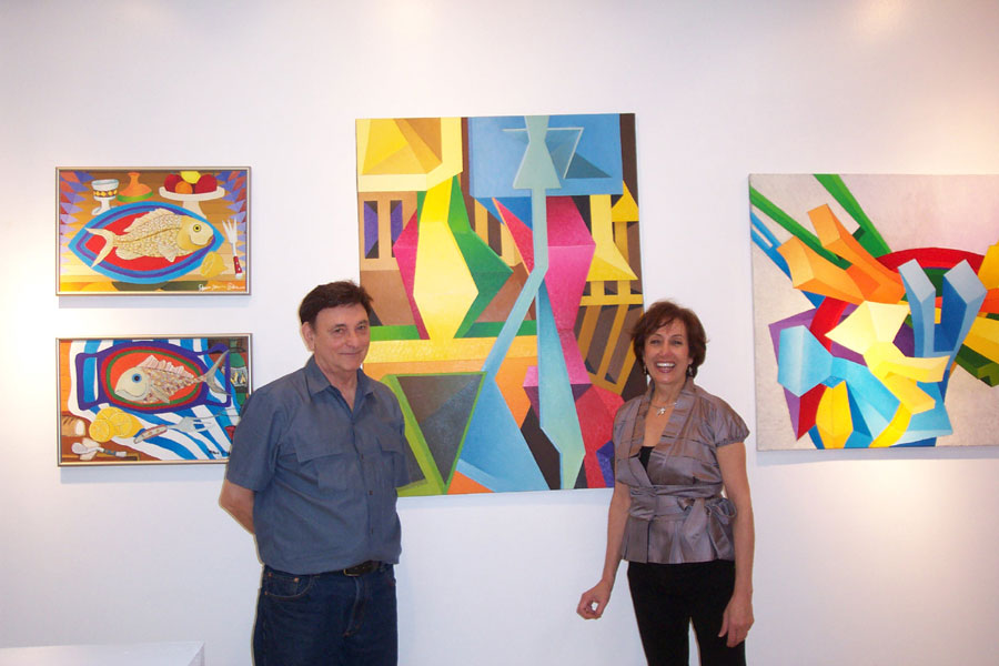 900x600 Abstract Artist James Homer Brown Buy Colorful Abstract Art - Whimsical Fish Painting