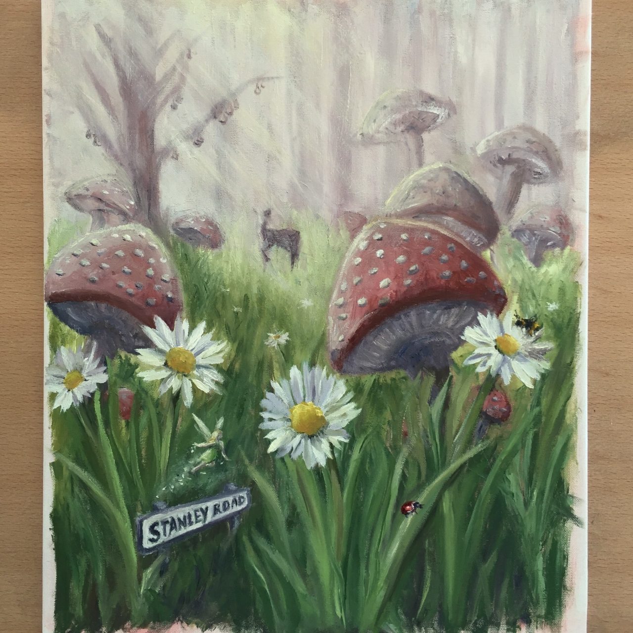 1280x1280 Whimsical Garden Painting For A Local Primary School - Whimsical Flower Painting