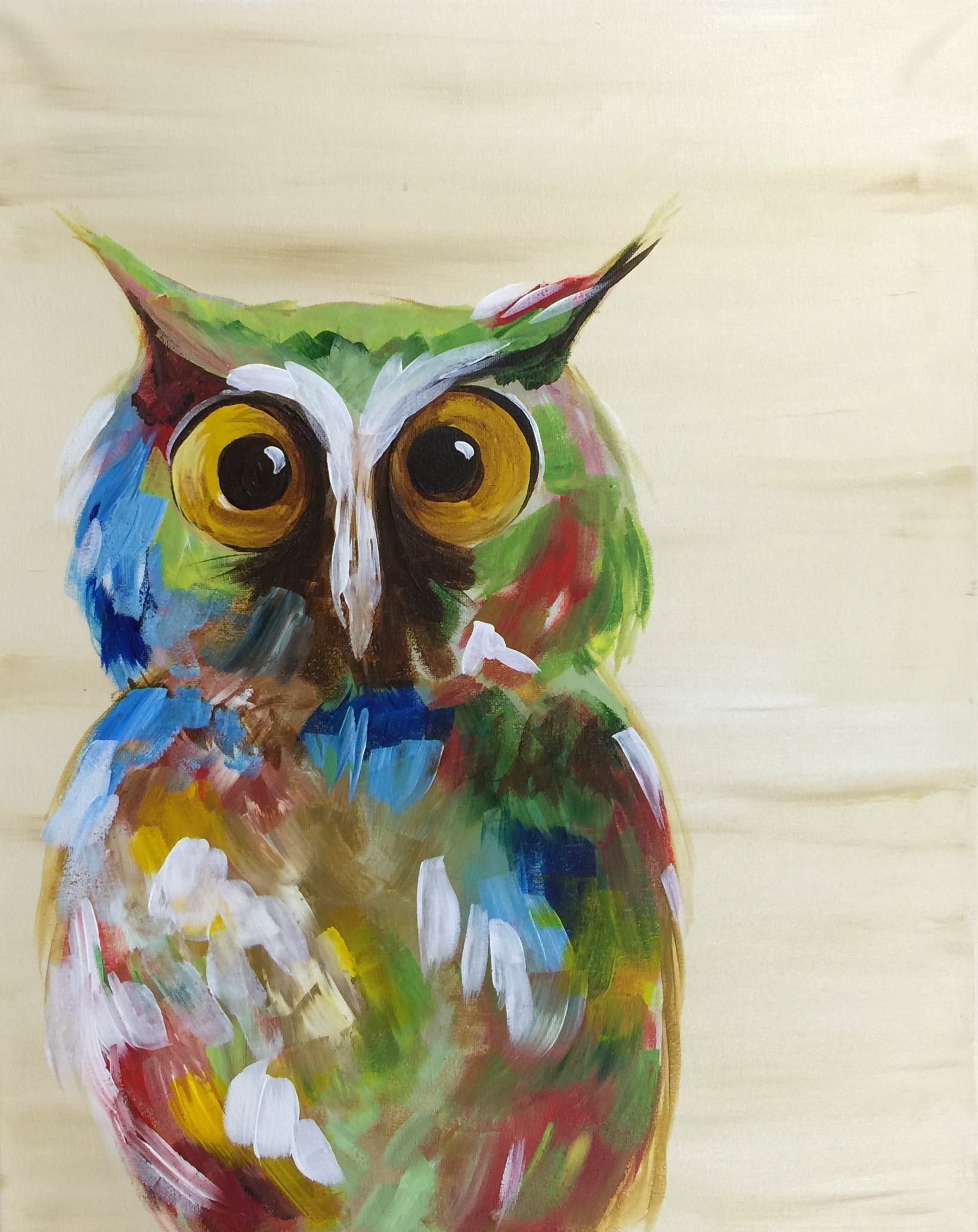 1640x2065 Paint N' Sip Whimsical Owl - Whimsical Owl Painting