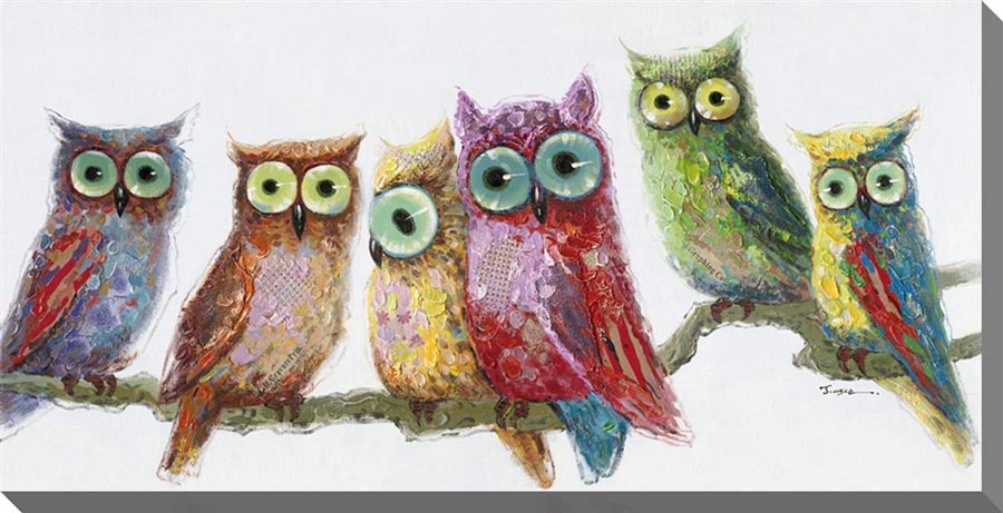 900x461 Whimsical Paintings - Whimsical Owl Painting