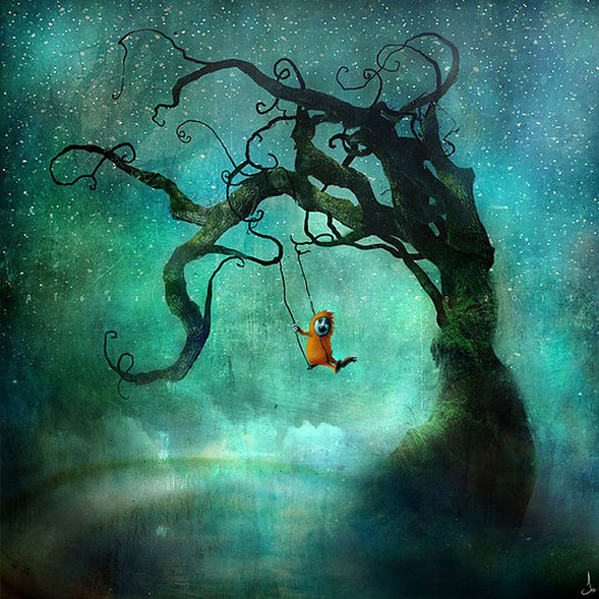 550x550 The Whimsical Art Of Alexander Jansson - Whimsical Painting