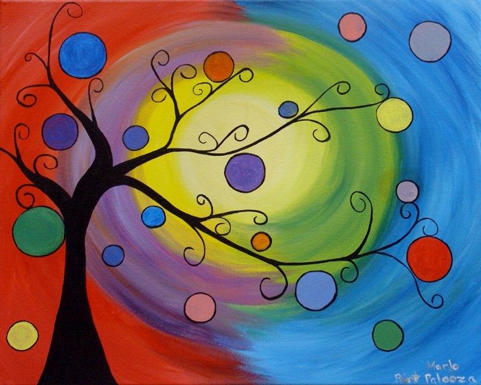 700x561 Pin By Yashal Rooh On Art Online Images, Whimsical - Whimsical Tree Painting