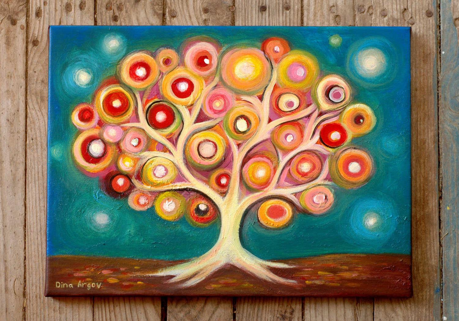 1500x1050 Tree Of Life Art Whimsical Tree Art Print On Canvas Folk - Whimsical Tree Painting