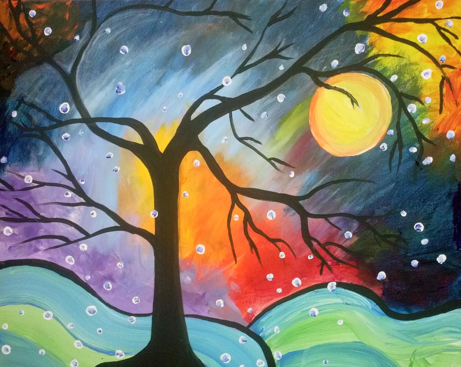 1508x1200 Whimsical Tree - Whimsical Tree Painting