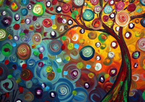 500x353 Whimsicaltree Books Worth Reading Whimsical - Whimsical Tree Painting